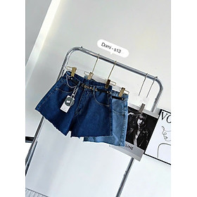 Quần Short Jean Nữ Trơn Lưng Cao Tôn Dáng - Quần Đùi Nữ Chất Jean Co Giãn S13