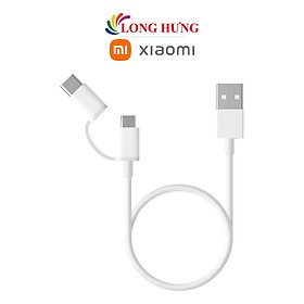 Cáp 2 trong 1 Micro USB - Type-C Xiaomi Mi SJV4083TY SJX01ZM/SJV4082TY SJX02ZM - Hàng chính hãng