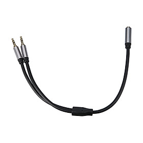 3.5mm to Dual 3.5mm Audio Cable 3.5mm Female to Dual 3.5mm Male Earphone Microphone Splitter Phone Audio Expansion Cable