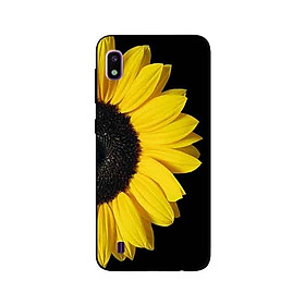 Ốp Lưng in cho Samsung Galaxy A10 Mẫu Hoa Hướng Dương Nền Đen - Hàng Chính Hãng
