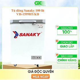 Mua Tủ Đông Kính Cường Lực Sanaky VH-1599HYKD (100L) - Xanh Ngọc - Hàng Chính Hãng - Chỉ Giao tại HCM