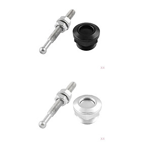 8x Stainless Steel 22mm Push Button Quick Release  Pins Lock Latch