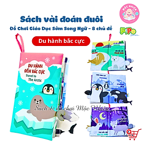 Đồ Chơi Giáo Dục Sớm Sách Vải Tương Tác Song Ngữ - Đoán Đuôi Con Vật - Pipo Vietnam