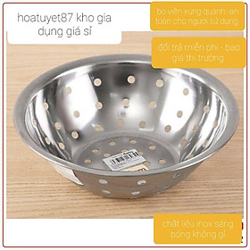 Mua Rổ inox / rá inox sâu lòng - đột lỗ dày dặn sáng bóng
