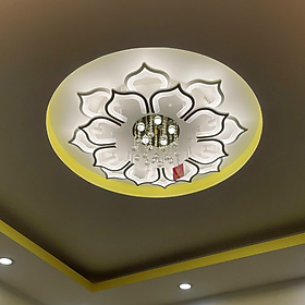 Đèn trần SOULD pha lê đẹp mắt với ba chế độ ánh sáng LED đẳng cấp trang trí nội thất hiện đại