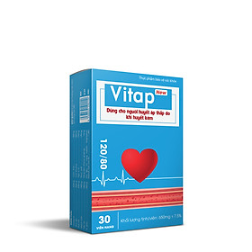 Vitap New - Dùng Cho Người Huyết Áp Thấp Với Các Biểu Hiện Đau Đầu, Hoa Mắt, Chóng Mặt.  Giúp Bổ Khí Huyết, Hoạt Huyết, Hỗ Trợ Làm Giảm Các Biểu Hiện Do Khí Huyết Kém