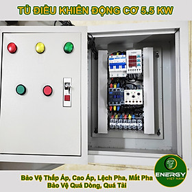 Tủ Điều Khiển Động Cơ 5.5kW - Bảo Vệ Thấp Áp, Cao Áp, Lệch Pha, Quá Dòng