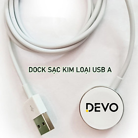 Dock sạc pin cho đồng hồ Apple Watch Thế hệ 1/2/3/4/5/6/SE/7/8/9/SE2 / Apple Watch Ultra1/2 DEVO - Hàng Nhập Khẩu