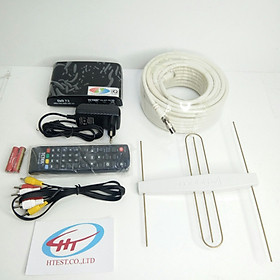Mua combo đầu thu kỹ thuật số DVB T2 TCtek 377 + anten khuếch đại mobi + dây 15 mét. Hàng Chính Hãng.