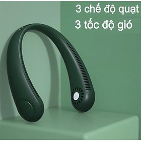 Mua Quạt Đeo Cổ Mini không cánh Tích Điện Siêu Hot Sạc USB Không Thông Minh  Quạt Gió Siêu Mạnh