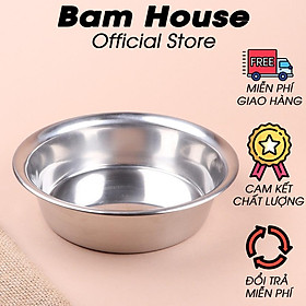 Mua Khay tròn đựng thức ăn hoặc làm bánh inox 304 Bam House cao cấp KTB01 – Gia dụng bếp