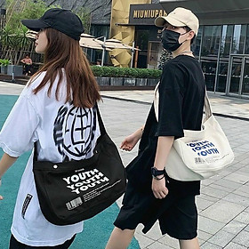 Túi đeo chéo nam nữ thời trang unisex vải canvas đi học đi chơi