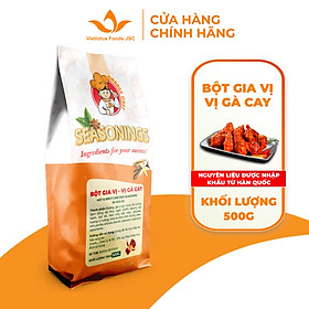 Bột Gia Vị Gà Cay Hot & Spicy Chicken Seasoning Orange Chef Túi 500g - Nguyên liệu nhập khẩu Malaysia