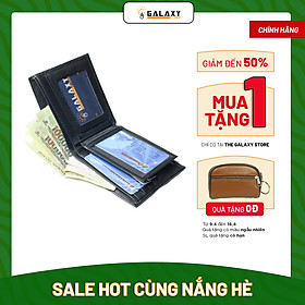 Ví Nam Bóp Nam Da Bò Thật Cao Cấp Galaxy Store GVN13 - Hàng Chính Hãng