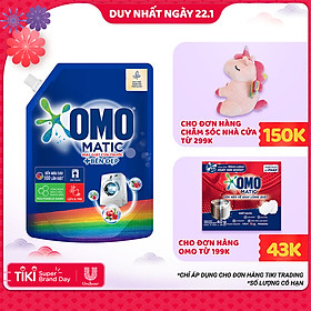 Túi Nước Giặt Omo Matic Bền Đẹp Cửa Trước 2.0Kg
