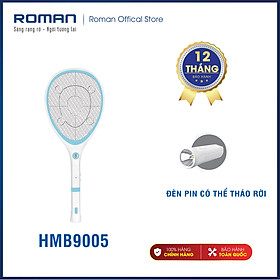 Mua Vợt bắt muỗi Roman HMB9005 chính hãng + Diệt muỗi và côn trùng hiệu quả cao + Thâm thiện với môi trường + Gồm 2 màu xanh  hồng bắt mắt