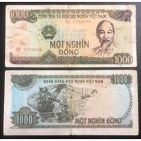 Mua Tờ 1000 đồng 1987 khai thác than ở Quảng Ninh  tiền xưa lưu hành trong thời gian rất ngắn