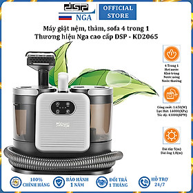Máy giặt nệm, thảm, sofa bằng hơi nước nóng 4 trong 1 thương hiệu Nga cao cấp DSP KD2065 - Hàng chính hãng