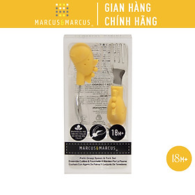 Bộ thìa nĩa tập ăn cho bé Palm Grasp Marcus & Marcus, từ 18 tháng