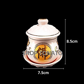 Mua CHUNG NẮP HOA SEN HỒNG KQ CAO 7.5CM 8.5CM 9.5CM