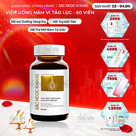 Viên uống Sắc Ngọc Khang Vi tảo lục (60 viên) giúp trẻ hóa làn da xua tan vết nám, hỗ trợ cân bằng nội tiết tố, bổ huyết, điều kinh, hỗ trợ giảm các triệu chứng tiền mãn kinh