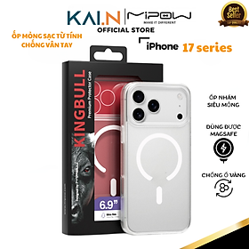 Ốp Lưng Nhám Siêu Mỏng Sạc Không Dây Magnectic Mipow Kingbull Super Slim Case, Chống Vân Tay_ Hàng chính hãng