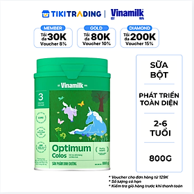 Sữa bột Optimum Colos 3 - Hộp thiếc 800g