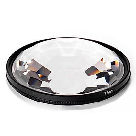 77mm Kaleidoscope Prism Camera Glass Filter Variable Number of Subjects SLR Photography Accessories