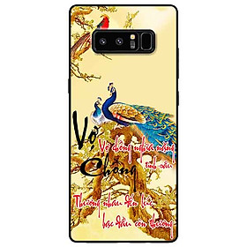 Ốp lưng in cho Samsung Note 8 Mẫu Thư Pháp Vợ Chồng