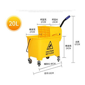Mua XE VẮT MÓP TIỆN LỢI 20L/36L LAU DỌN VỆ SINH