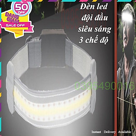 Mua Đèn pin led COB đội đầu siêu sáng  đa năng  3 chế độ chiếu sáng 100.000 giờ thiết kế độc đáo  để cắm trại  đi bộ câu cá.