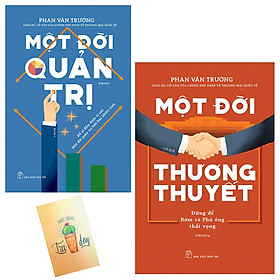 Hình ảnh sách Combo Một Đời Quản Trị và Một Đời Thương Thuyết