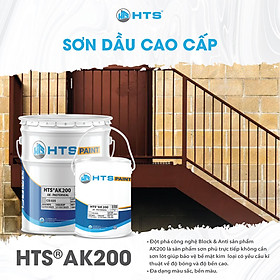 Sơn dầu Alkyd cao cấp HTS AK200 thùng 18kg