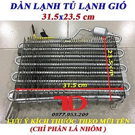 Dàn lạnh tủ quạt gió 31.5 x 23.5 cm 