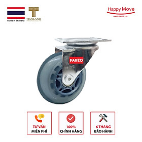Mua Bánh xe đẩy PU càng thép xoay 75mm - Pareo