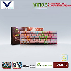Mua Phím Cơ VSP VM05 Mini Trắng Hồng - Hàng Chính Hãng