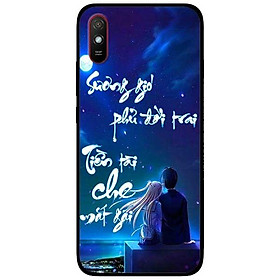 Ốp lưng dành cho Xiaomi Redmi 9 - Redmi 9A - mẫu Thư Pháp Sương Gió