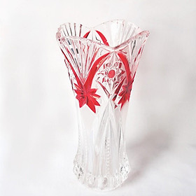 Mua BÌNH CẮM HOA THỦY TINH CAO CẤP CAO 20 CM (MÀU SẮC HOA VĂN NGẪU NHIÊN)