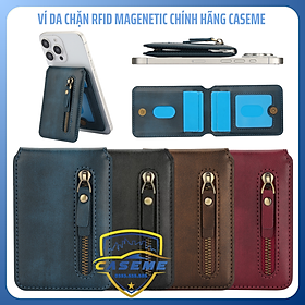 Ví đựng thẻ Mag safe Caseme chặn RFID kiêm chân đế cao cấp - Hàng chính hãng