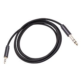 Audio Cable 3.55 to 6.35mm 1/8 inch to 1/4 inch for Mixing Desks Smart Phone Bass