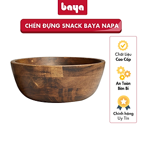 Mua Tô Chén Gỗ Đựng Salad  Thực Phẩm  Hoa Quả BAYA Napa Chất Liệu Gỗ Cao Su Bền Chắc  Màu Nâu Vân Gỗ Cổ Điển  An Toàn Vệ Sinh Thực Phẩm Và Sức Khỏe  Kích Thước 17x17x7 Nhỏ Xinh - 1100297