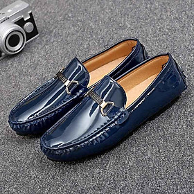 LCRTZKG BomKinta vàng bạc lấp lánh giày da nam thường mềm lái xe giày tôi