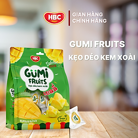 Kẹo Dẻo Kem Xoài Gumi - HBC Foods - 150Gr/túi - Hàng chính hãng