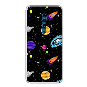 Ốp lưng dẻo cho điện thoại Oppo Reno 10X Zoom Edition - 0063 SPACE04 - Hàng Chính Hãng