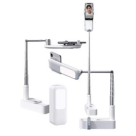 Mua Giá kẹp điện thoại có thể gấp gọn - di động  đa chức năng 5in1 Live stream  Quay video  Chụp ảnh  điều khiển từ xa  đèn chiếu sáng
