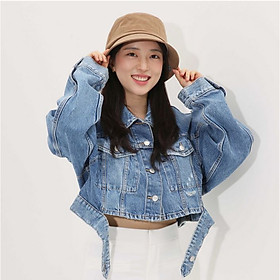 PREMI3R Mũ xô nón thời trang Premi3r Bucket Hat Mũ lưỡi trai phong cách hàn quốc nón thương hiệu chính hãng [네츄럴 시리즈] 면피치 마루 A프레임 버킷햇 [S/M] 소두전용 벙거지 모자