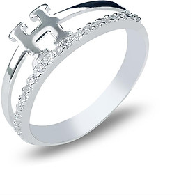 (Bạc thật 100%) Bộ trang sức bạc chữ H cao cấp (BTS.CHUH.B)