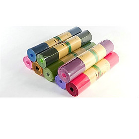 Thảm Tập Yoga 2 Lớp TPE 6mm Cao Cấp - Thảm Tập Gym và Yoga Chuyên Nghiệp QS - Giao ngẫu nhiên
