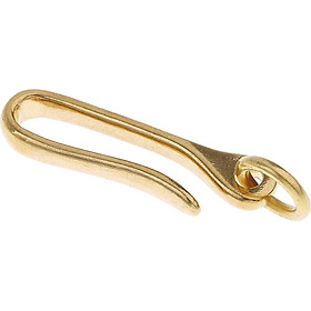 Solid Brass U Hook Loop Keychain Belt Belt Chủ Clip