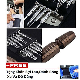 Mua Bộ tua vít 25 chi tiết sửa chữa điện thoại  đồ điện tử- tặng khăn lau đa năng 206638206275